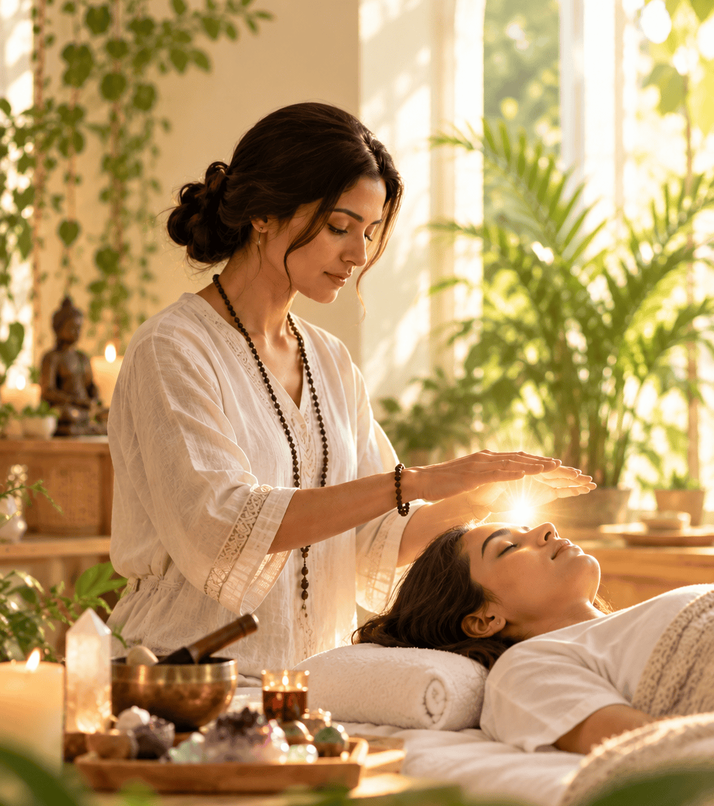 Holistic healing session